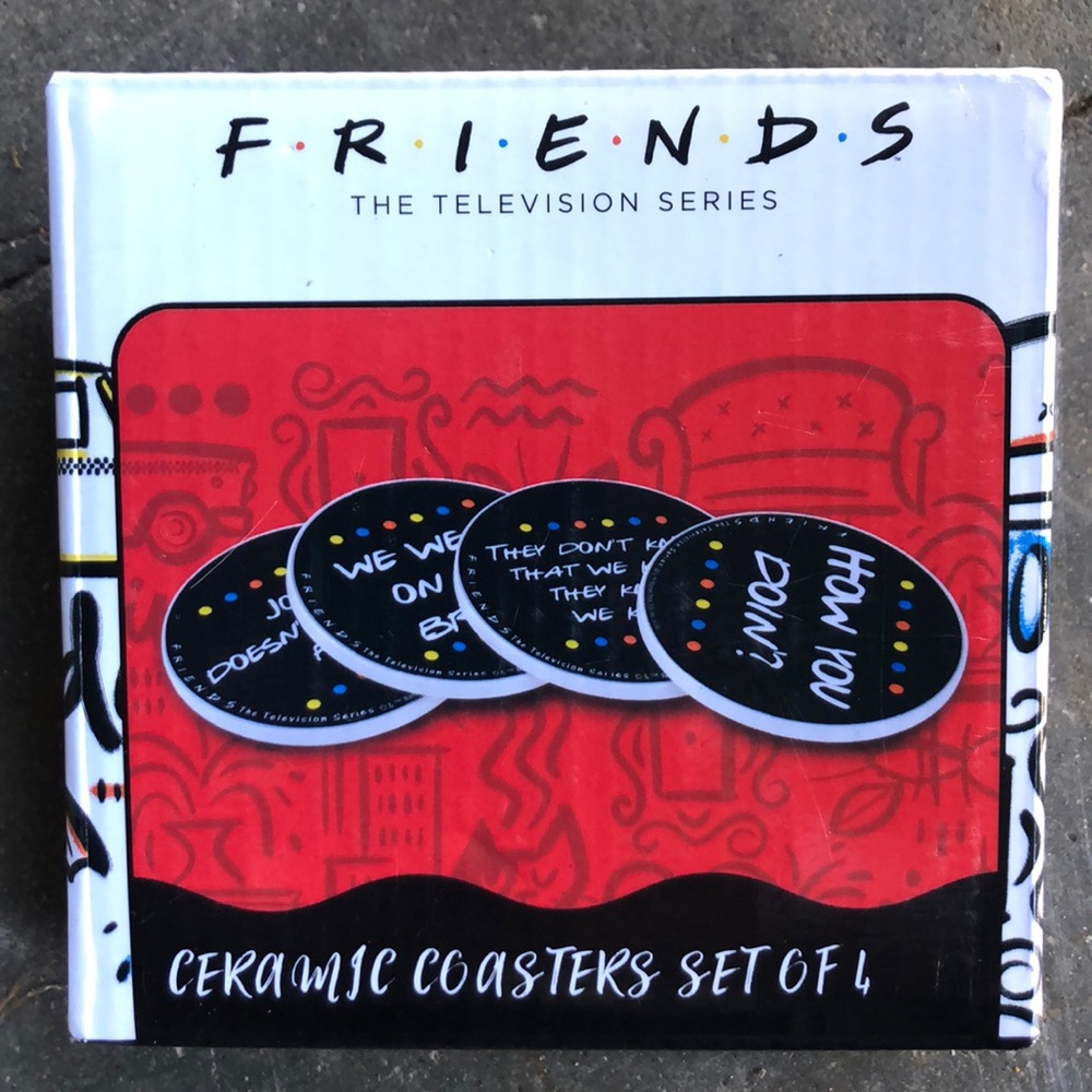 FRIENDS ceramic coasters